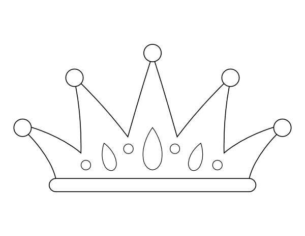 Coloring Page Of A Crown
