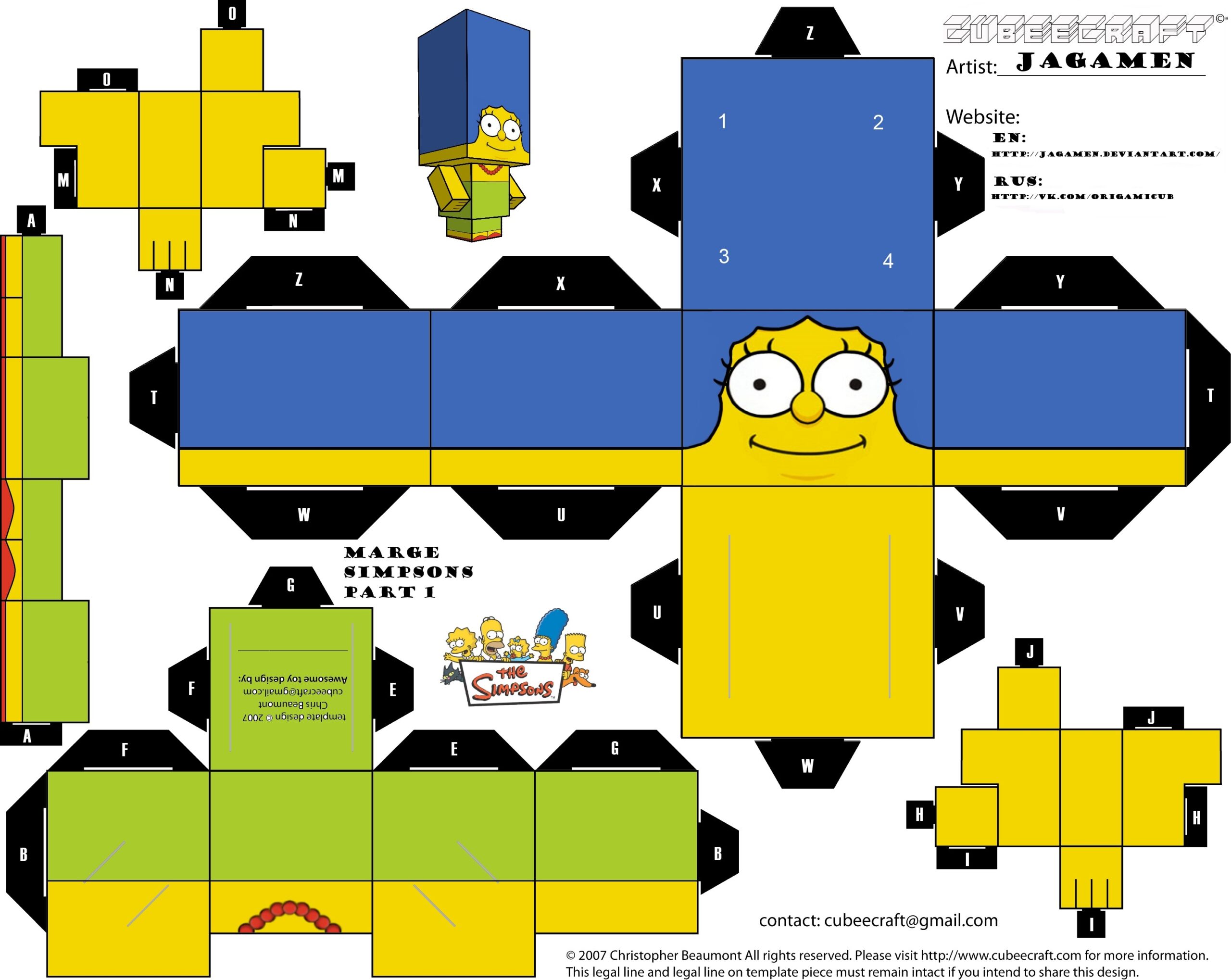 printable cube craft paper
