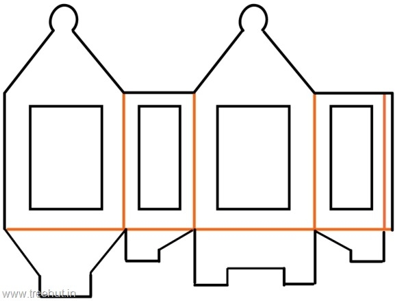 free printable paper lantern craft template