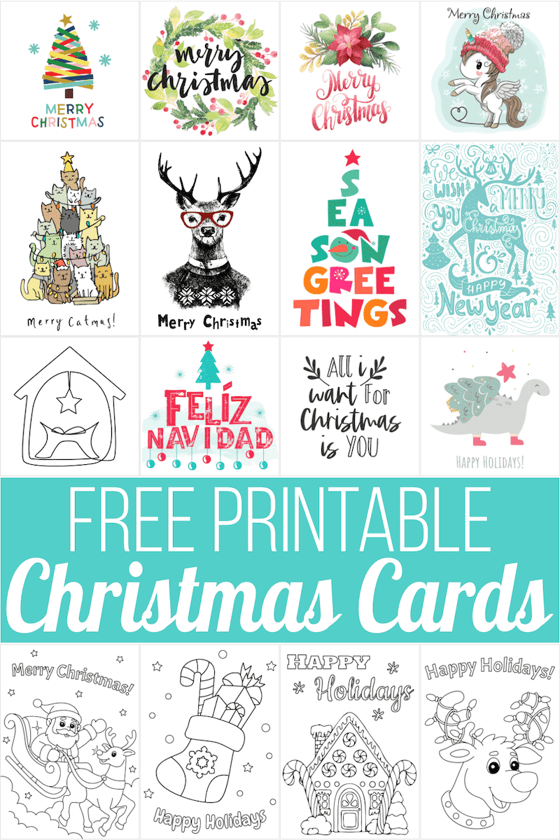 Printable Cute Christmas Card Template Printables Template Free