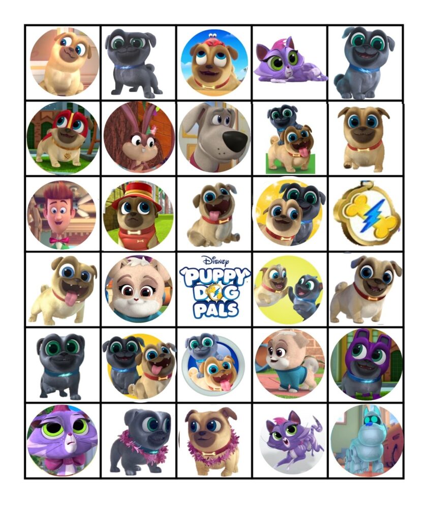 Printable Dog Bingo Cards Printable Bingo Cards