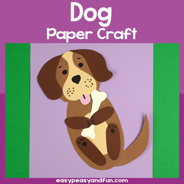 printable dog paper craft