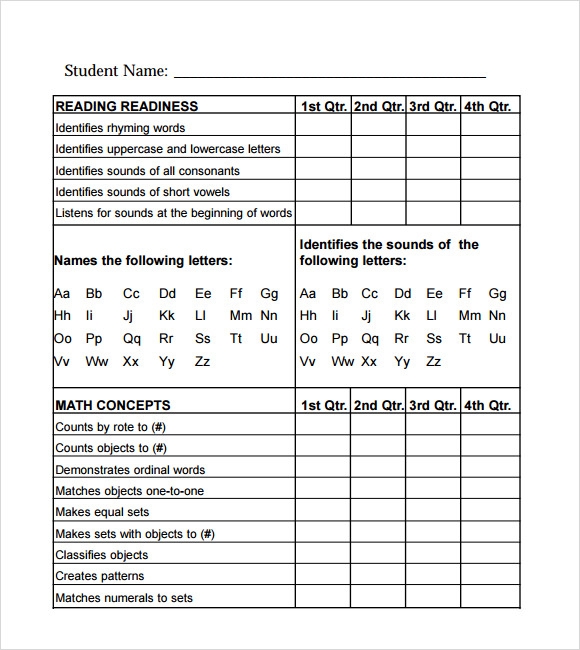 printable homeschool report card