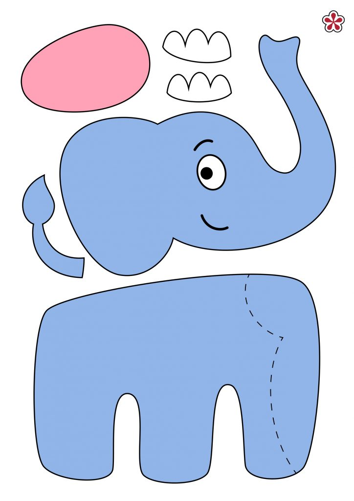 Printable Elephant Craft Template Daniel Turner