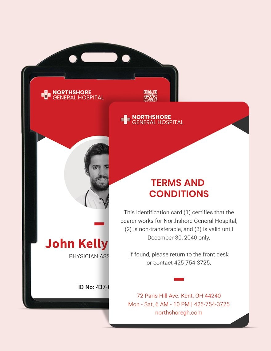 Printable Emergency ID Card Template In Pages PSD Publisher 