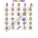 Printable Emotion Bingo Cards Printable Bingo Cards