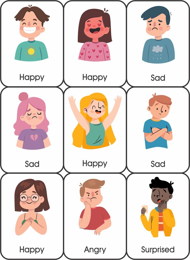 Printable Emotion Cards Printable JD