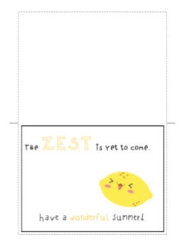 Printable End Of Year Greeting Cards For Students And Coworkers TpT