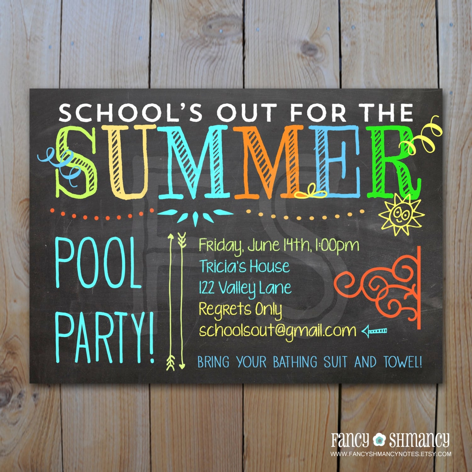 Printable End Of Year Invitation