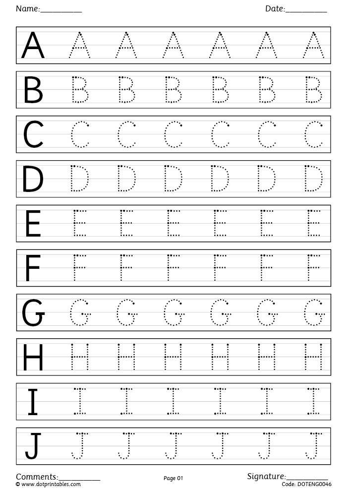 alphabet writing practice worksheets pdf