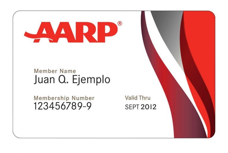 printable fake aarp card