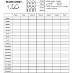 Printable Farkle Score Sheet With Rules Questemerald