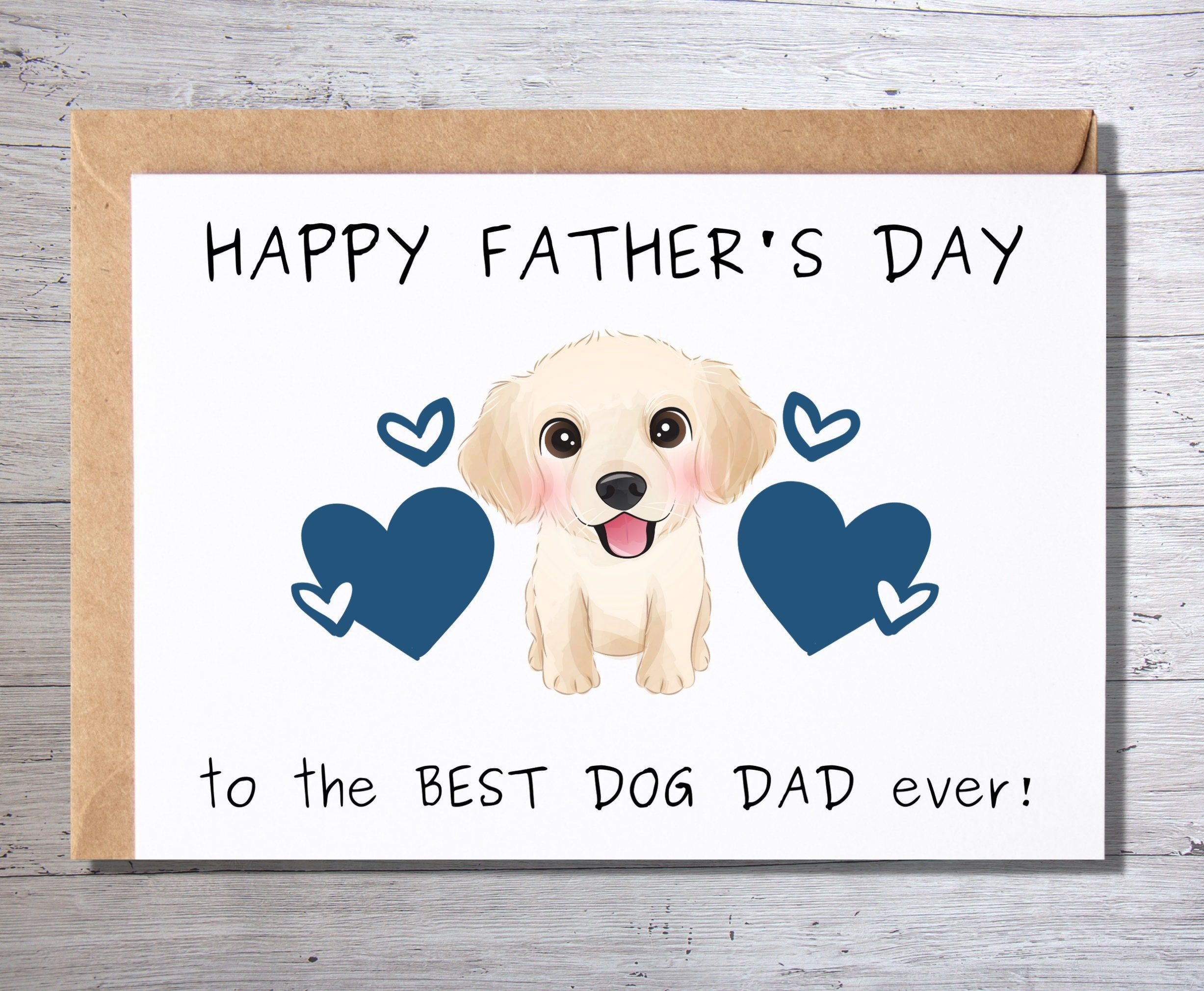 Printable Fathers Day Card From The Dog Pet Dad Card Card From 