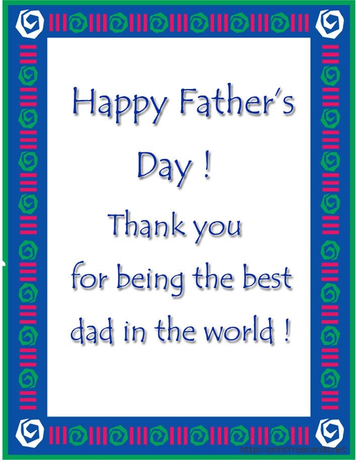 printable fathers day cards for husband