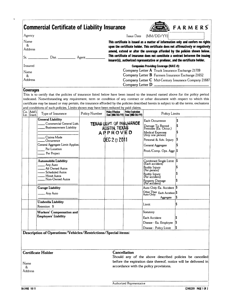 Printable Fillable Fake State Farm Insurance Card Template Life 