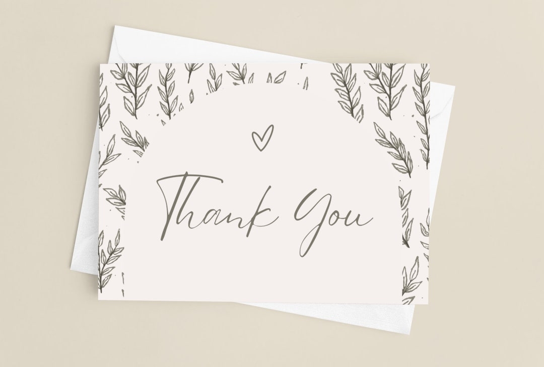 printable floral thank you cards