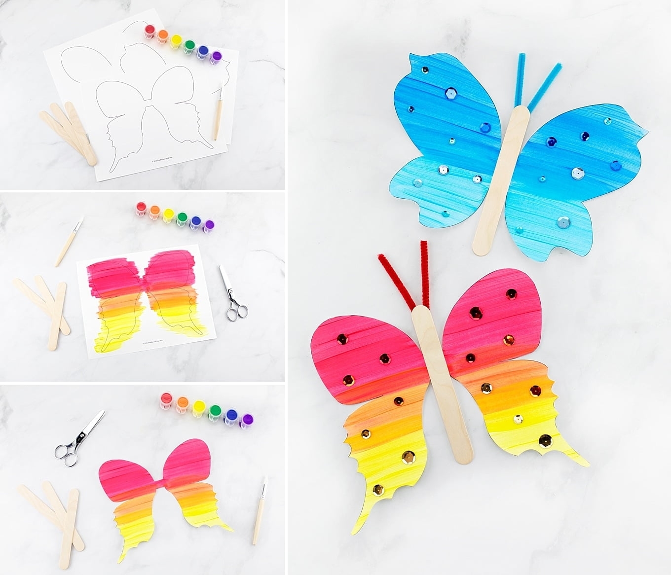 Printable Flying Butterfly Card Template Free Printable