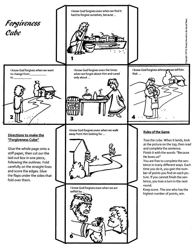 Printable Forgiveness Activities