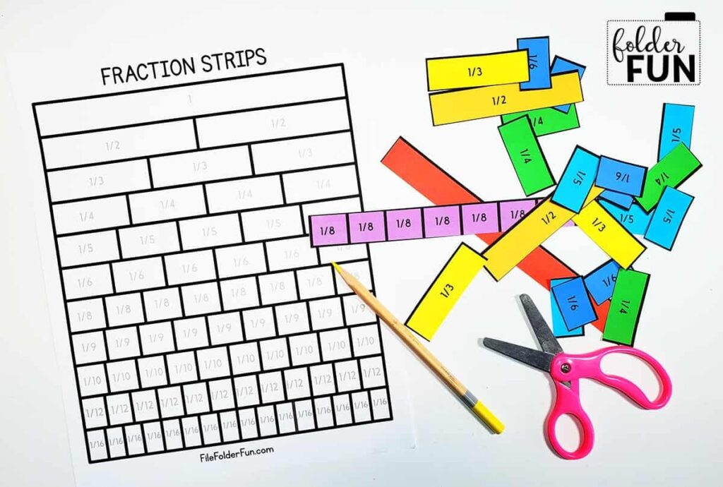 Printable Fraction Cards PDF