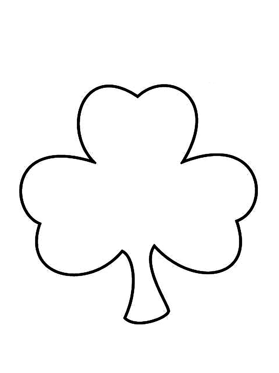 Printable Free Printable Printable Shamrock Coloring Page Portal Tribun