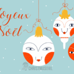 Printable French Christmas Card