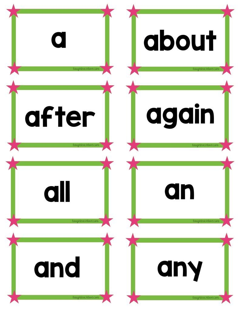 Printable Fry Phrases Flash Cards Printable Word Searches
