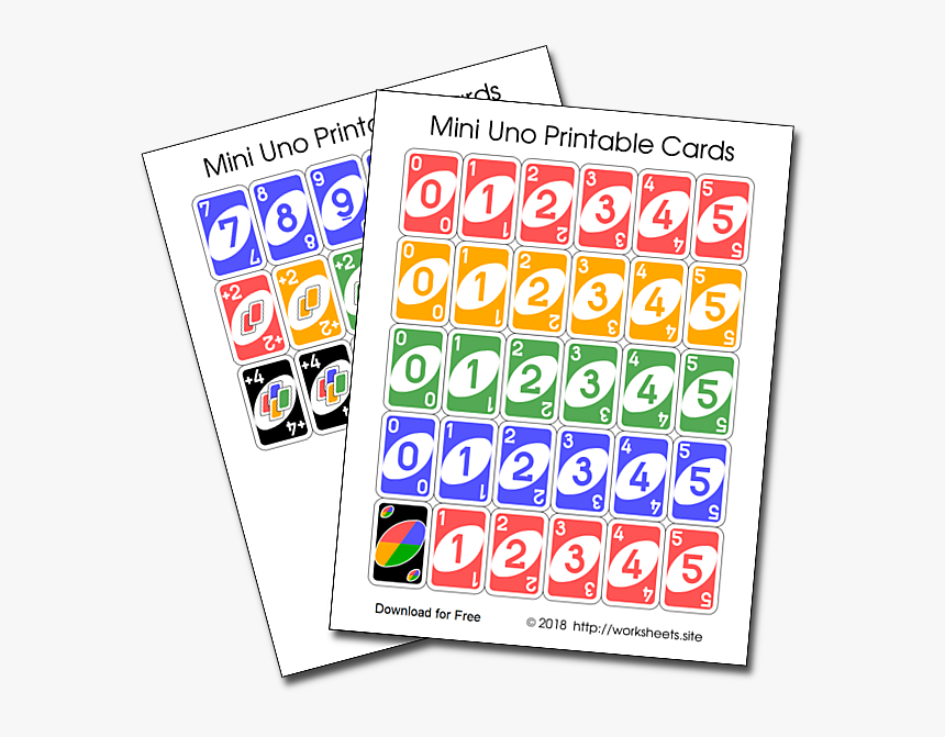 Printable Full Size Uno Cards