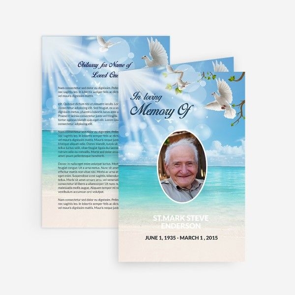 Printable Funeral Announcement Cards Printable Calendars AT A GLANCE