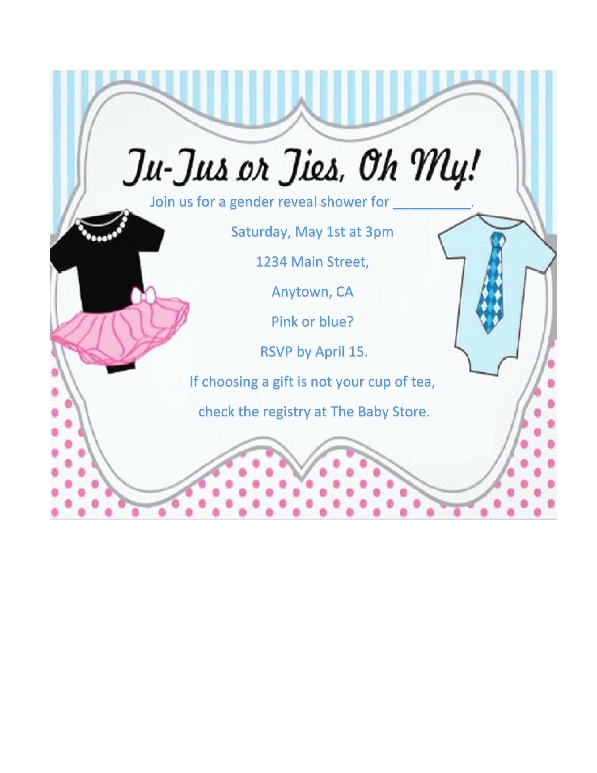 Printable Gender Reveal Invitation Editable Template Porn Sex Picture