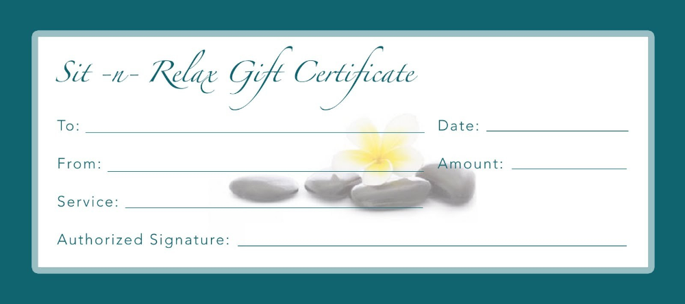 Printable Gift Certificate Template Dtemplates For Massage Gift