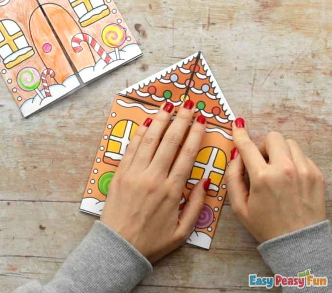Printable Gingerbread House Card Easy Peasy And Fun