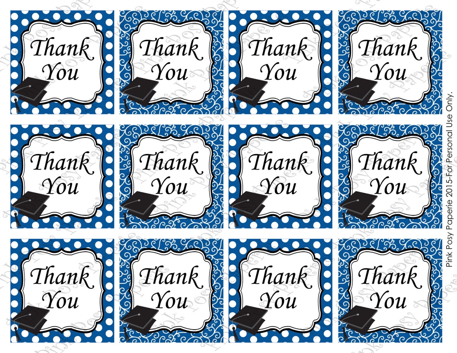 printable graduation thank you cards free