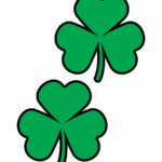 Printable Green Shamrock Template Printable Templates Online By Paul