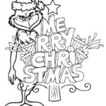 Printable Grinch With Christmas Tree Coloring Page In 2024 Christmas