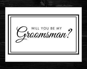 PRINTABLE Groomsmen Proposal Cards Etsy