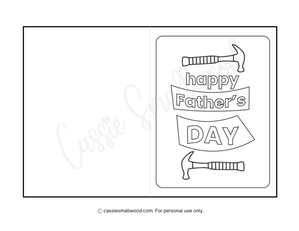 printable father's day card from wife