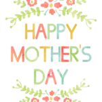 Printable Happy Mothers Day Card Template Printable Templates