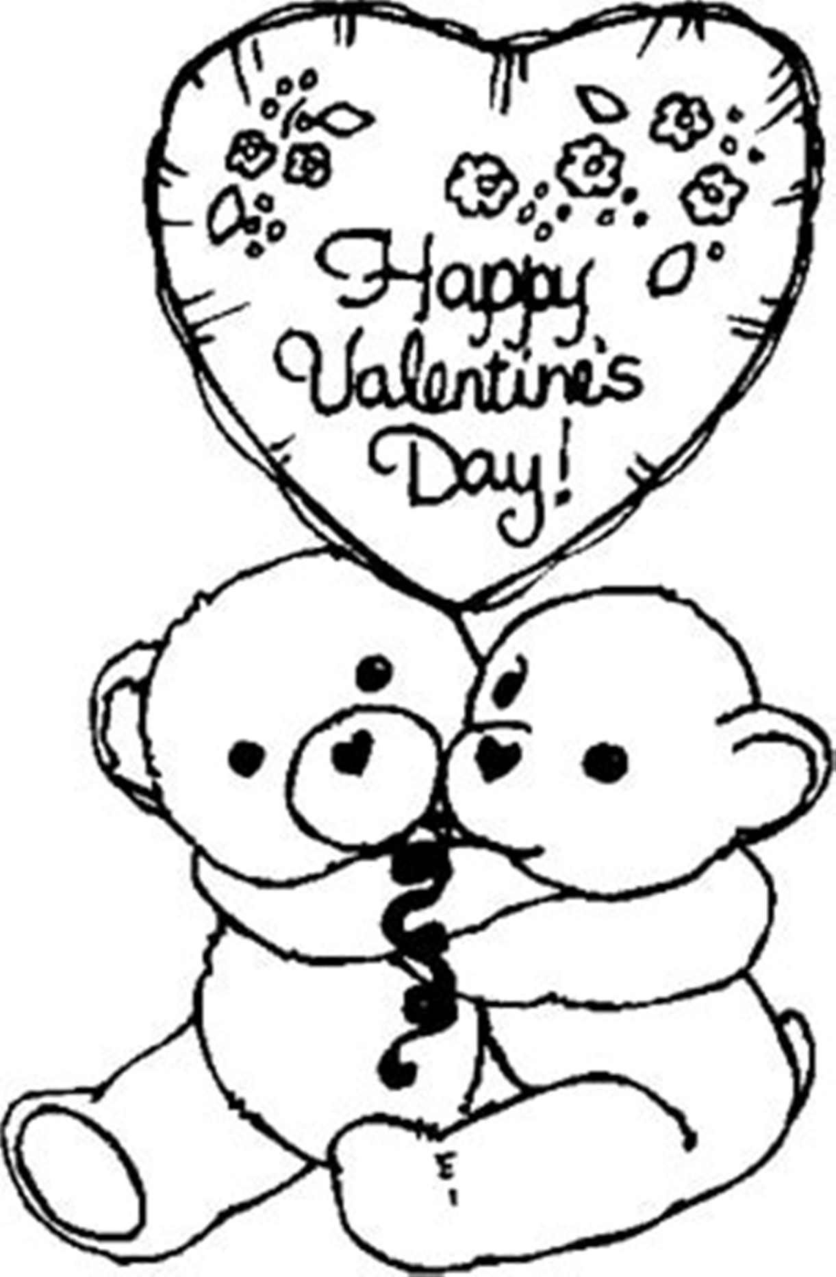 Printable Happy Valentines Coloring Pages Coloring Home