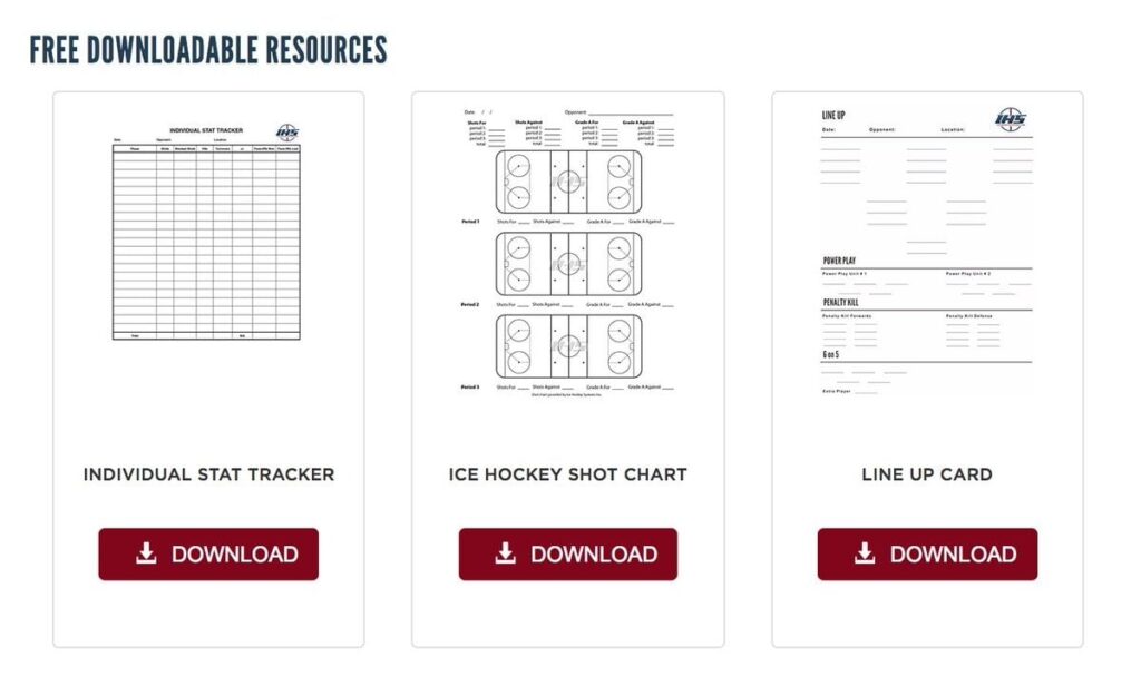 Printable Hockey Lineup Cards Free Printable