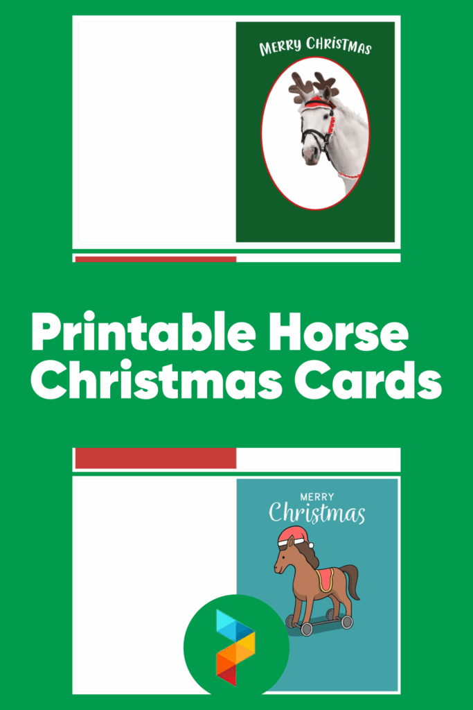 Printable Horse Christmas Cards
