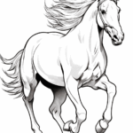 Printable Horse Coloring Pages Horse Coloring Page Printable Kids