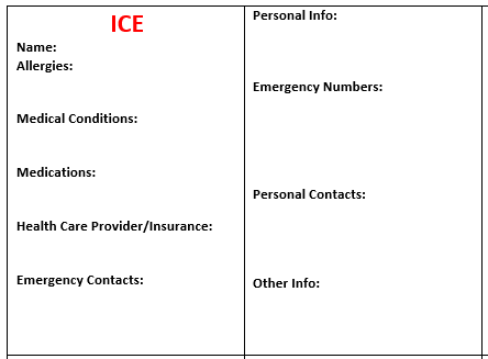 Printable Ice Card