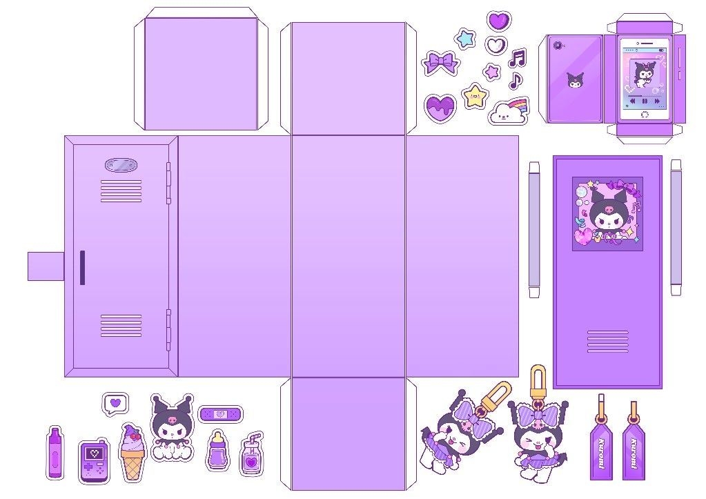 Printable Kuromi Paper Craft Dev onallcylinders
