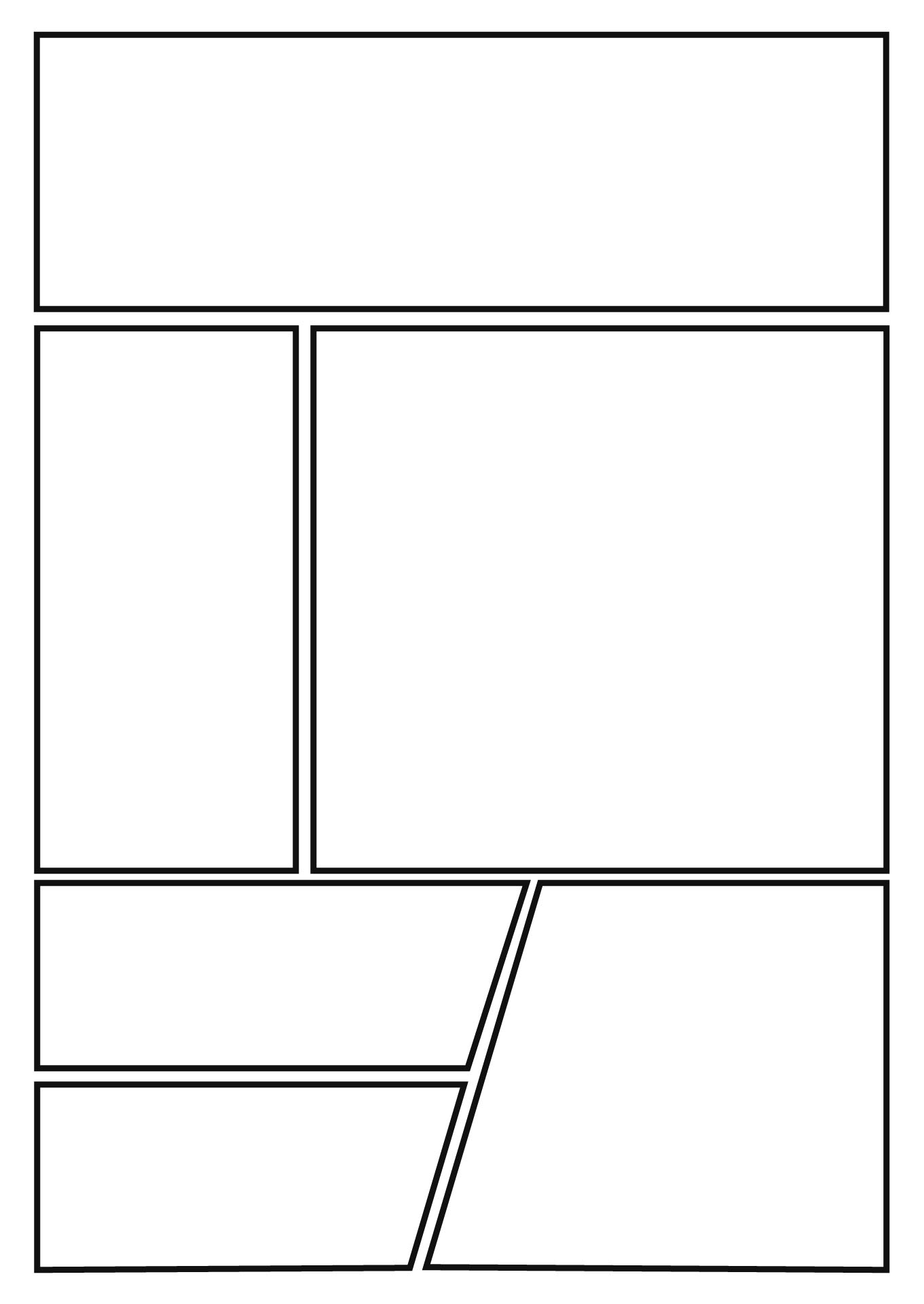 free printable comic strip template