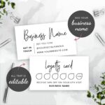 Printable Loyalty Card Simple Customer Rewards Card Template Etsy