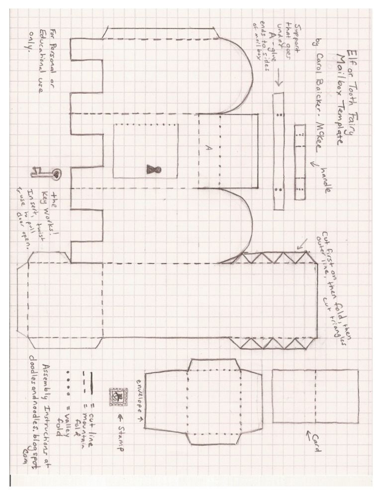 free printable mailbox template