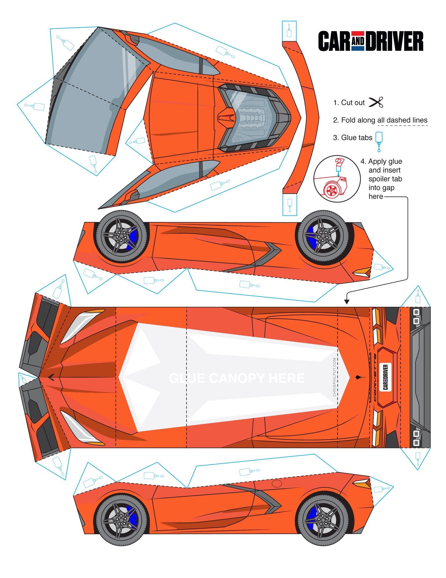 Printable Papercraft Car Printable Papercrafts Printable 