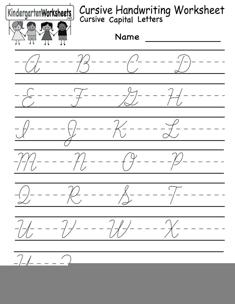 Printable Penmanship Worksheets