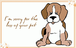 Printable Pet Sympathy Pet Loss Condolence Greeting Cards