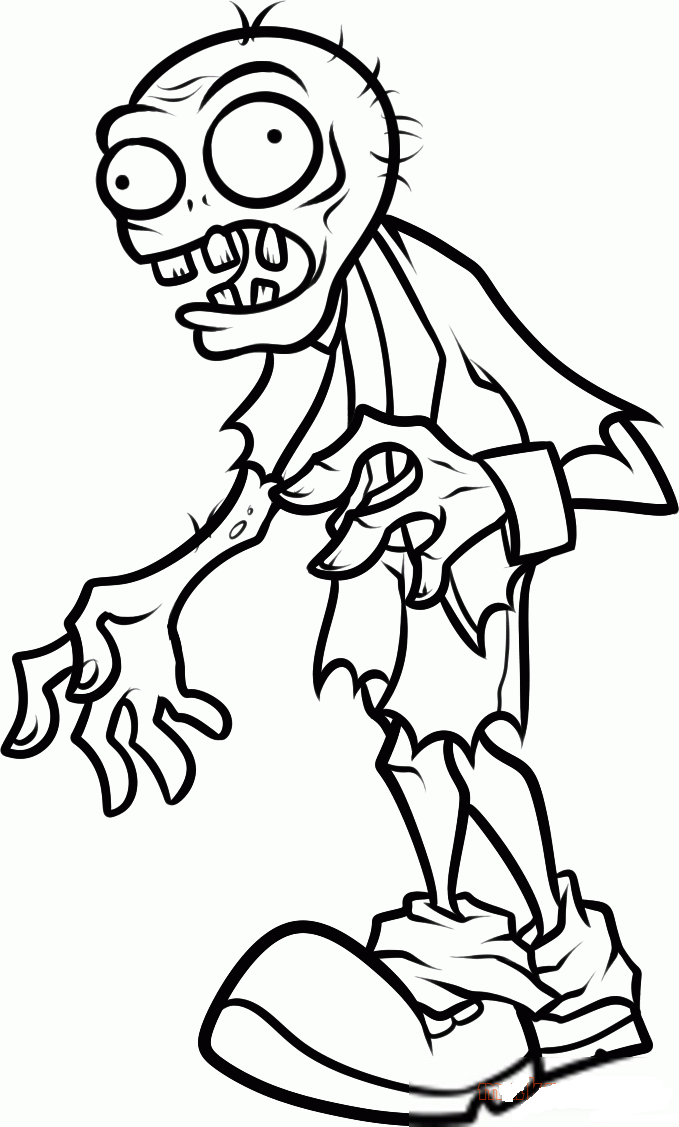 Printable Plants Vs Zombies Coloring Pages Coloring Home